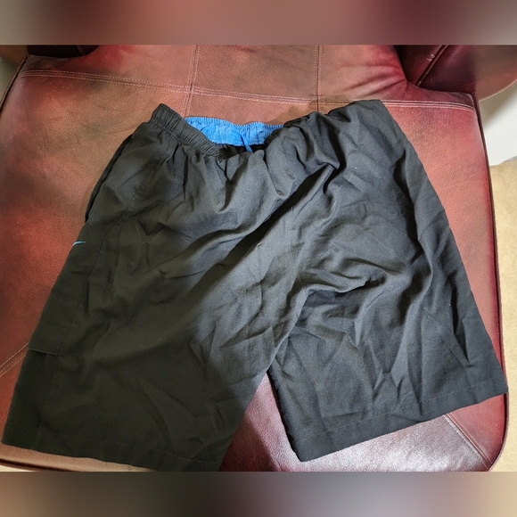 Nike Men's Shorts black/blue L - Picture 2 of 4